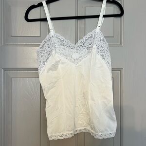 Vintage Montgomery Ward White Lace Camisole
